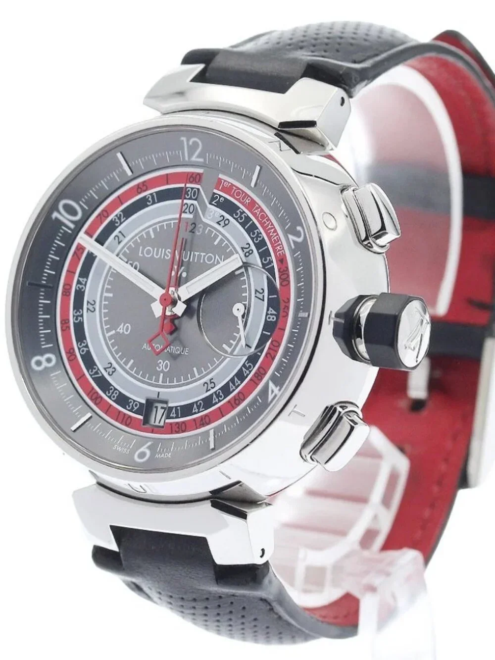 LOUIS VUITTON Tambour Voyage Q102C Limited to 888 Automatic Men's Watch_967239